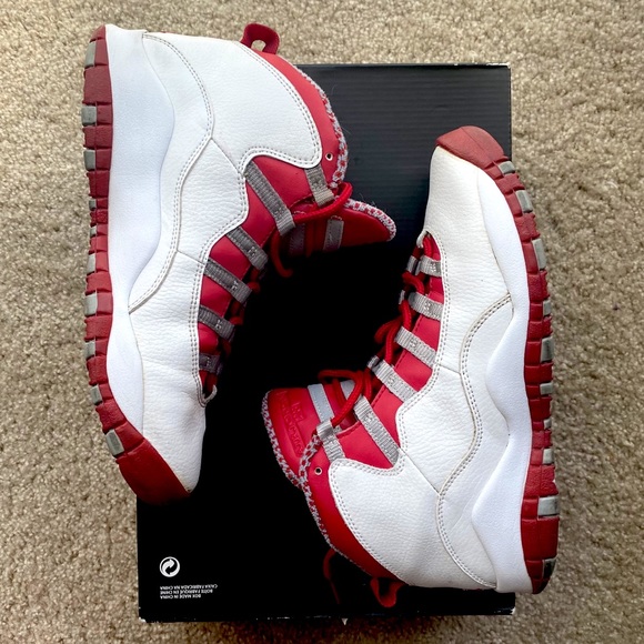 jordan 10 red steel